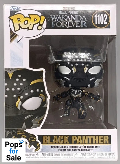 1102 Black Panther Marvel Black Panther Wakanda Forever - Funko POP - Box Damaged
