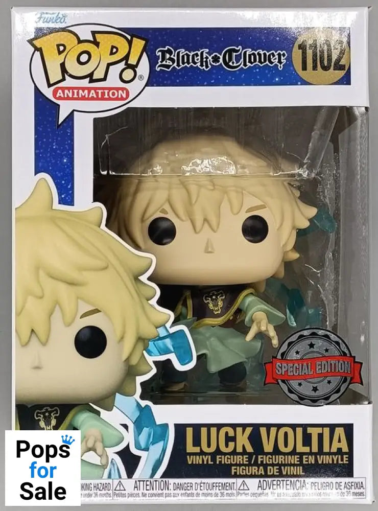 1102 Luck Voltia - Black Clover - Funko POP - Box Damaged
