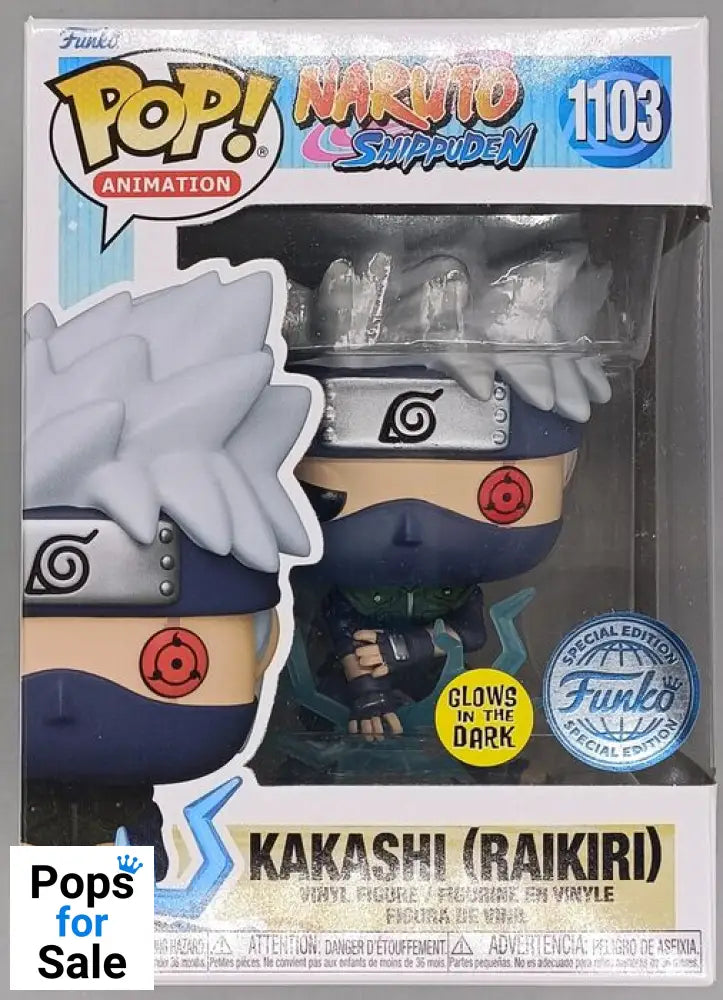 #1103 Kakashi (Raikiri) Glow - Naruto Shippuden Funko POP - PopsforSale.co.uk