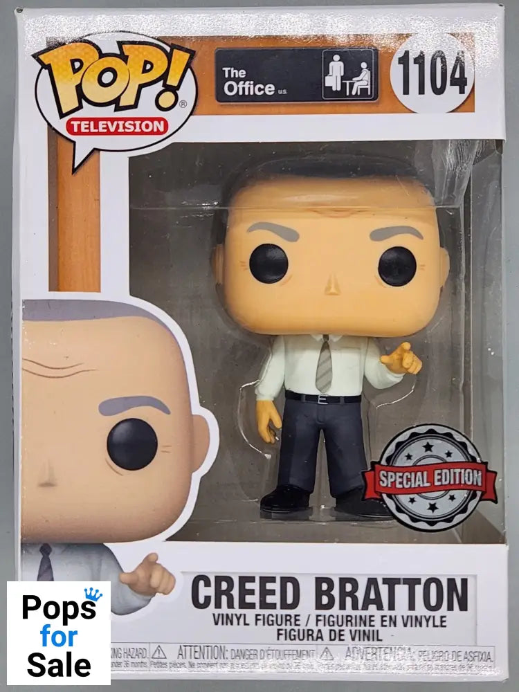 #1104 Creed Bratton - The Office - Box Damaged Funko POP - PopsforSale.co.uk