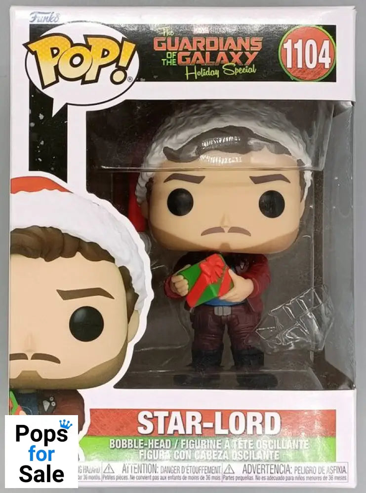 1104 Star-Lord Marvel Guardians Of The Galaxy Holiday - Box Damaged Funko POP