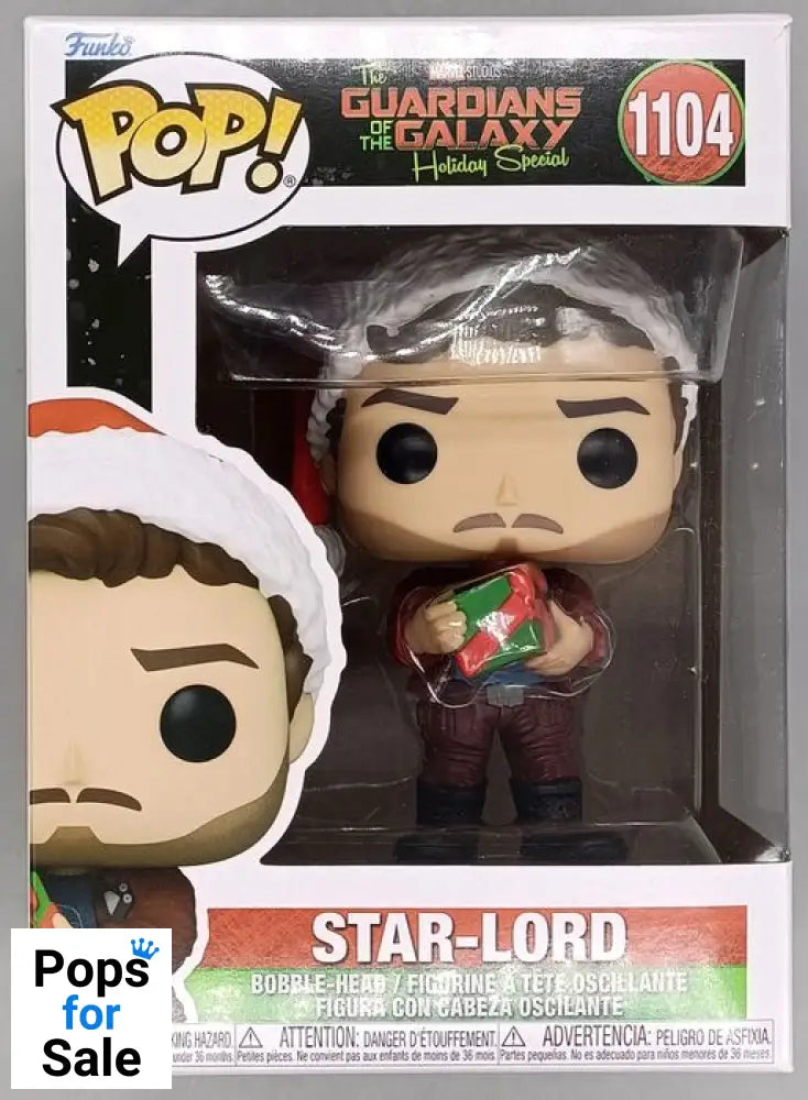 #1104 Star-Lord Marvel Guardians Of The Galaxy Holiday Speci Funko POP - PopsforSale.co.uk