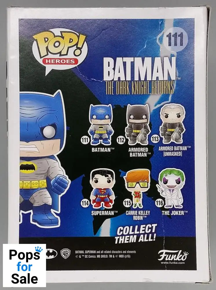 #111 Batman (Blue) - DC - Dark Knight Returns - Box Damaged Funko POP