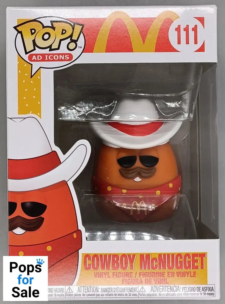 #111 Cowboy McNugget - Ad Icons - McDonalds - Box Damaged Funko POP - PopsforSale.co.uk