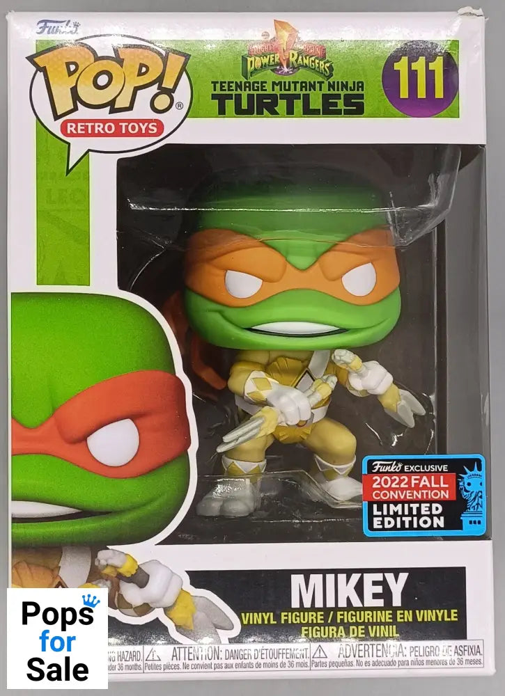 111 Mikey - TMNT Power Rangers - 2022 Con - Box Damaged Funko POP