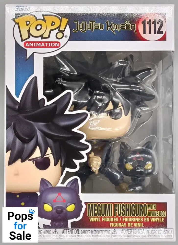 #1112 Megumi Fushiguro (w/ Dog) - Jujutsu Kaise Funko POP