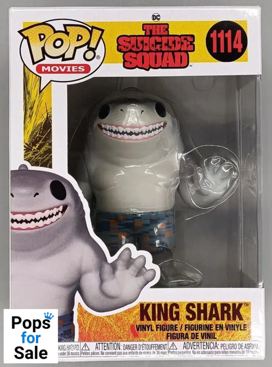 #1114 King Shark - The Suicide Squad - Box Damaged Funko POP - PopsforSale.co.uk