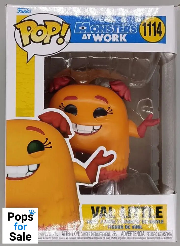 #1114 Val Little - Disney Monsters at Work - Box Damaged Funko POP - PopsforSale.co.uk