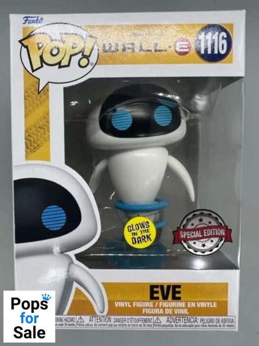#1116 EVE (Flying) Glow - Disney Wall-E Funko POP