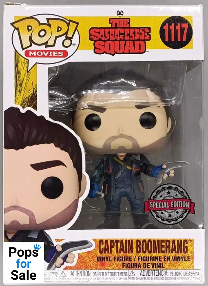 #1117 Captain Boomerang - The Suicide Squad - Box Damaged Funko POP - PopsforSale.co.uk