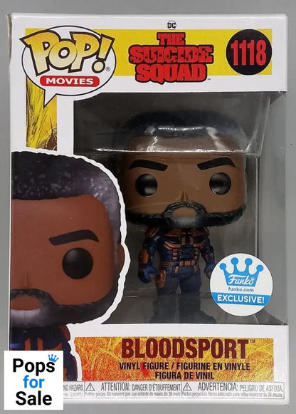 #1118 Bloodsport (Unmasked)  The Suicide Squad Box Damaged Funko POP