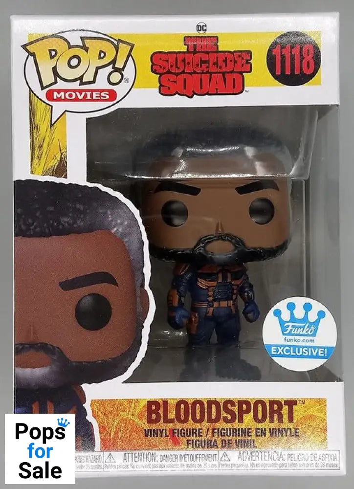 #1118 Bloodsport (Unmasked) - The Suicide Squad - Funko Exc Funko POP