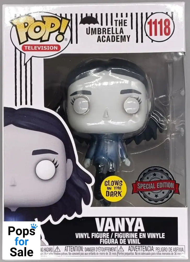 1118 Vanya (Levitating) - Glow - Umbrella Academy Funko POP - Box Damaged