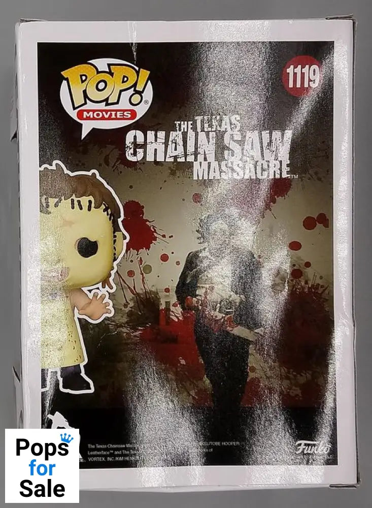 #1119 Leatherface (w/ Mallet) The Texas Chainsaw Mas Box Damaged Funko POP - PopsforSale.co.uk