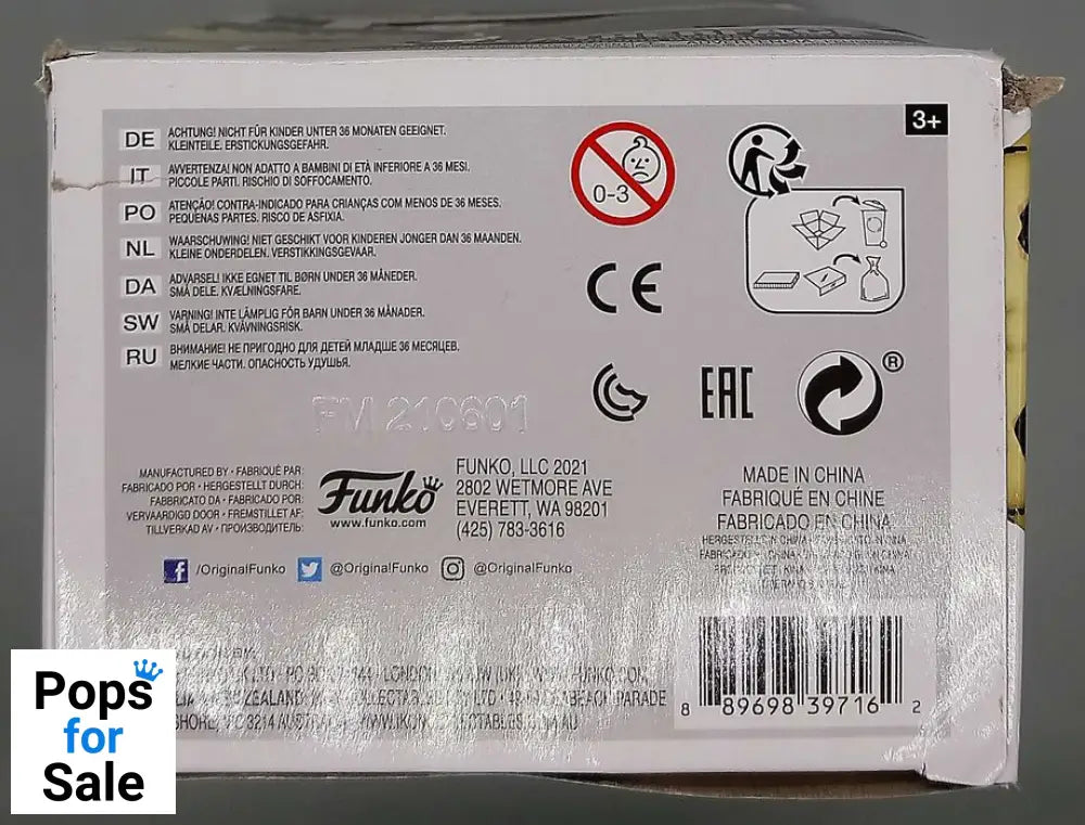 #1119 Leatherface (w/ Mallet) The Texas Chainsaw Mas Box Damaged Funko POP