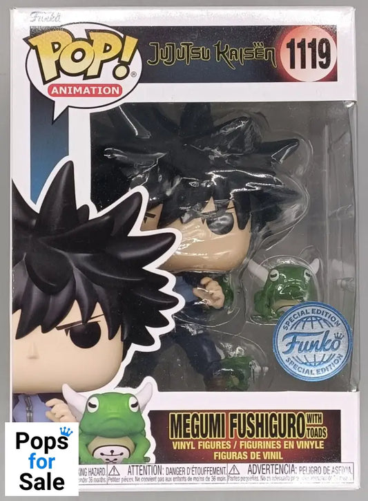 1119 Megumi Fushiguro (w/ Toads) -  Jujutsu Kaisen - Funko POP - Box Damaged