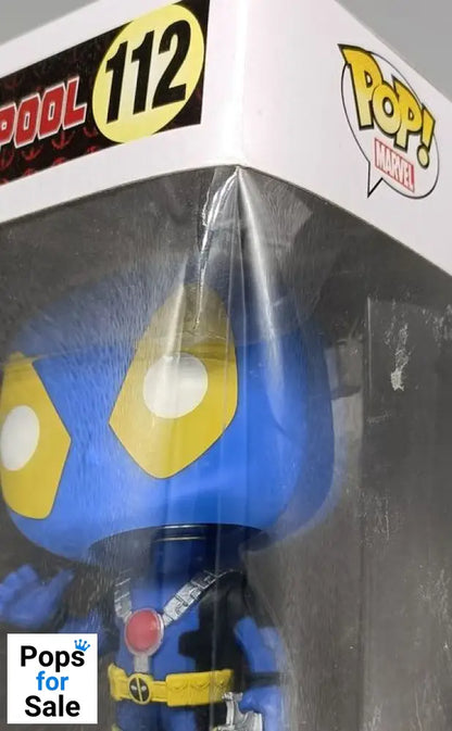 #112 Deadpool (Thumb Up- X-Men Blue) - Marvel Box Damaged Funko POP