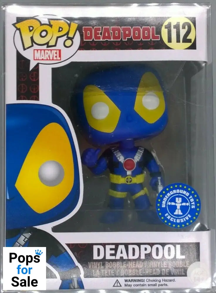 #112 Deadpool (Thumb Up- X-Men Blue) - Marvel Funko POP - PopsforSale.co.uk