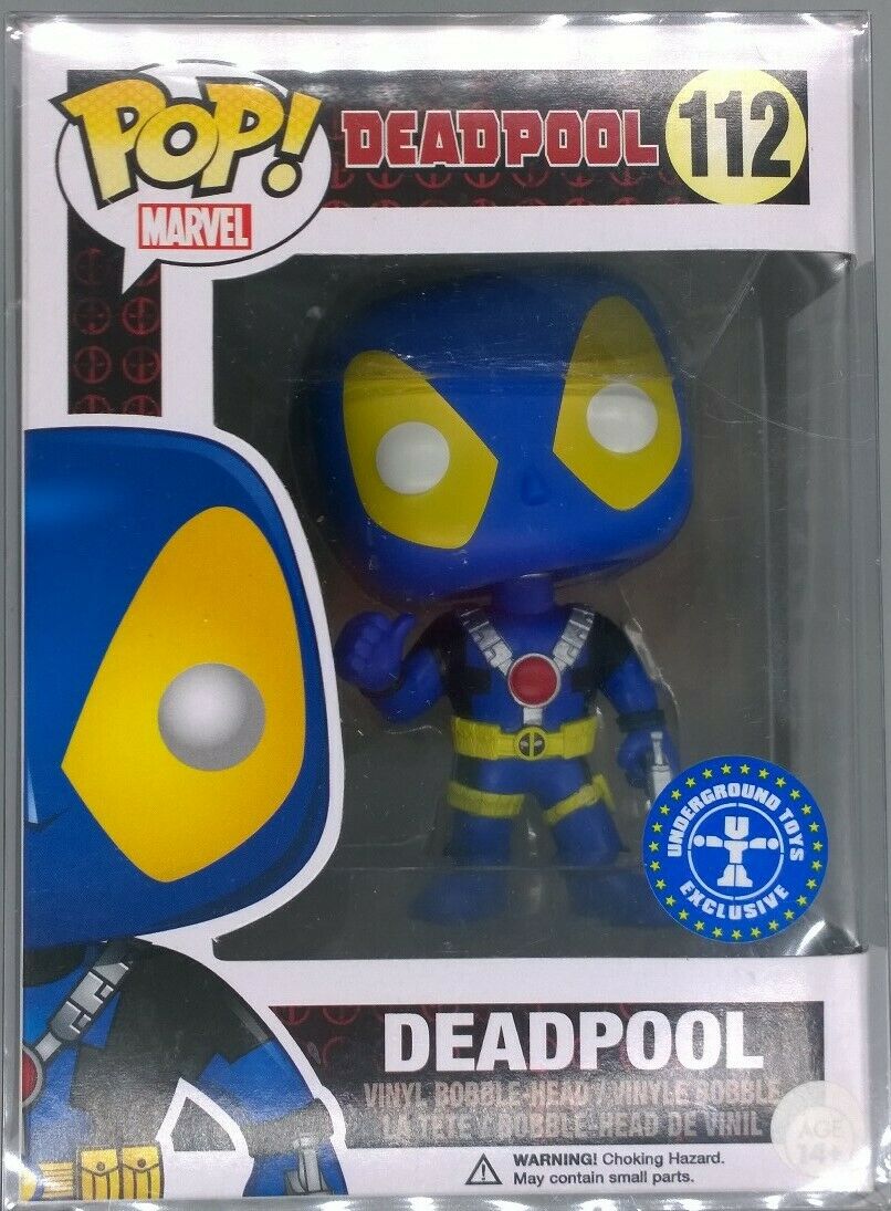 #112 Deadpool (Thumb Up- X-Men Blue) - Marvel Funko POP - PopsforSale.co.uk