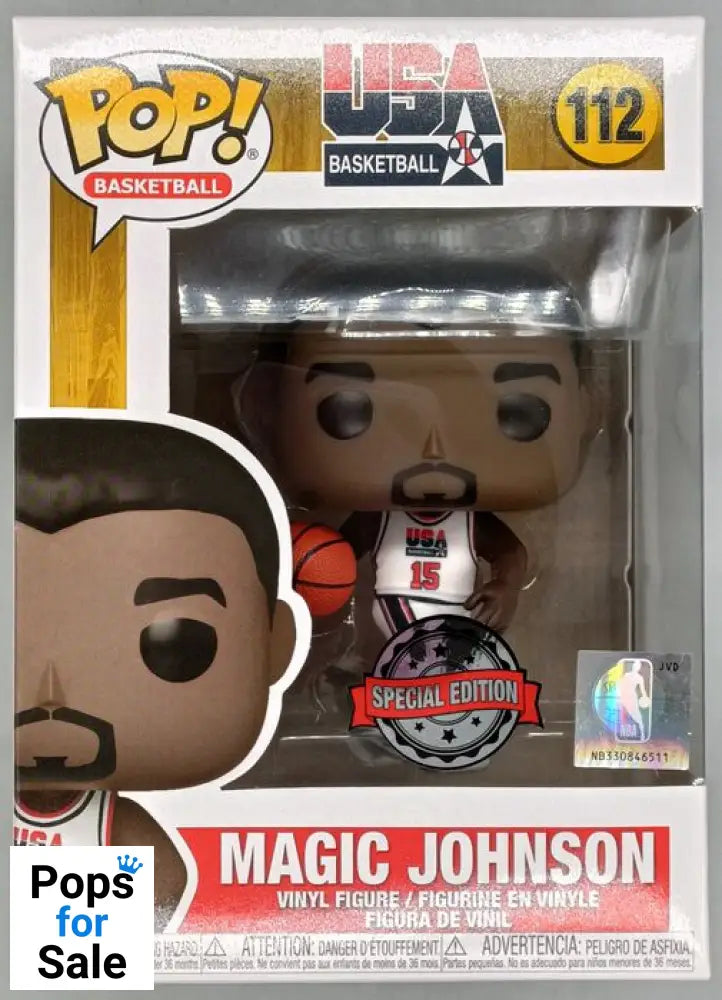 #112 Magic Johnson (USA) - NBA Funko POP - PopsforSale.co.uk