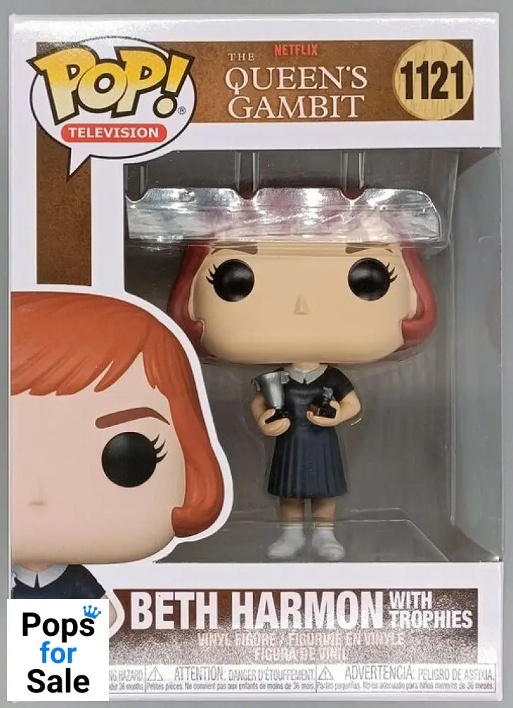 #1121 Beth Harmon (with Trophies) - Queens Gambit Funko POP