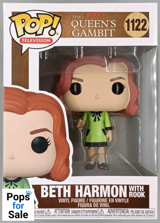 #1122 Beth Harmon (with Rook) - Queens Gambit Funko POP