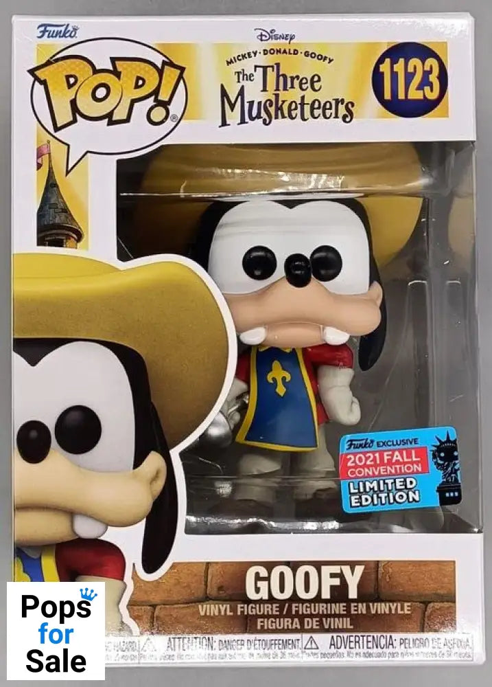 1123 Goofy - Disney The Three Musketeers - 2021 Con Funko POP