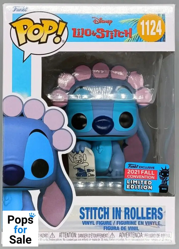 1124 Stitch in Rollers Disney Lilo & Stitch - 2021 Con - Box Damaged Funko POP