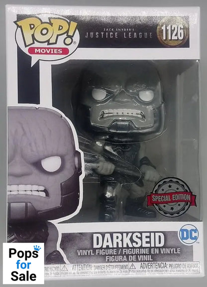 #1126 Darkseid - B&W Metallic Zack Snyders Justice League Funko POP - PopsforSale.co.uk