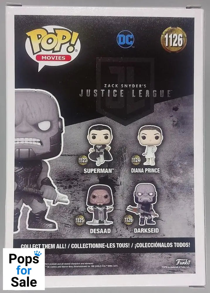 #1126 Darkseid - B&W Metallic Zack Snyders Justice League Funko POP - PopsforSale.co.uk