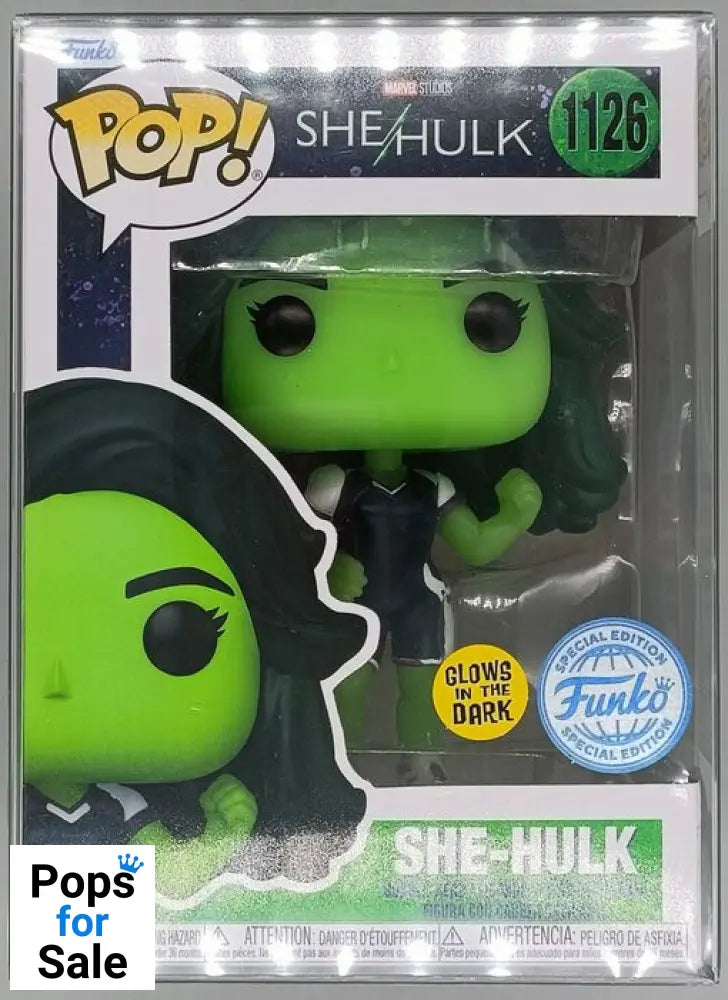 #1126 She-Hulk Glow Marvel She-Hulk Funko POP - PopsforSale.co.uk