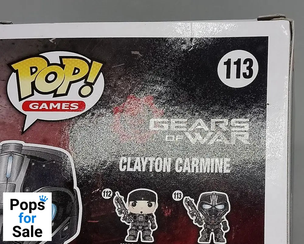 113 Clayton Carmine - Gears of War - Box Damaged Funko POP