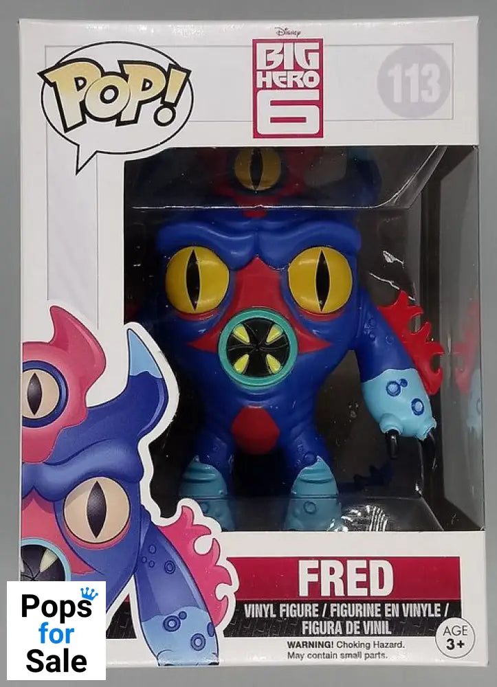 113 Fred - Disney Big Hero 6 - Funko POP - Box Damaged