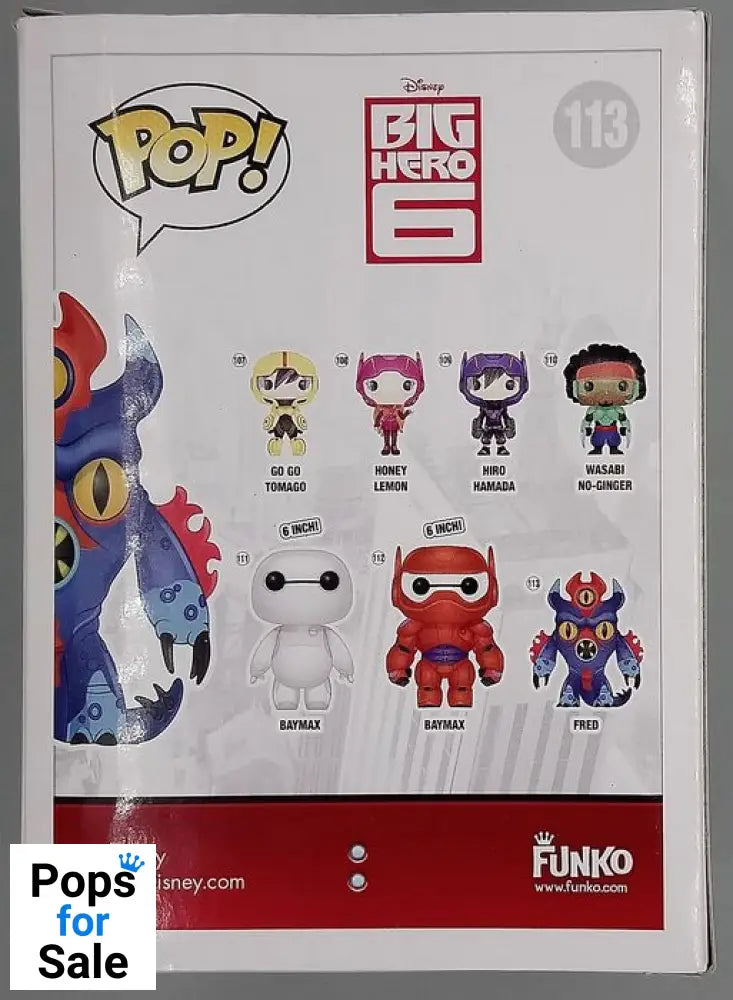 113 Fred - Disney Big Hero 6 - Funko POP - Box Damaged