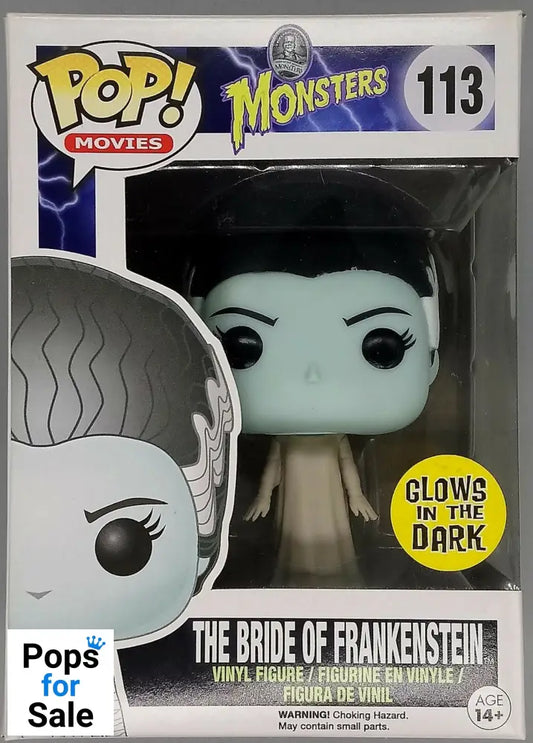 113 The Bride of Frankenstein - Glow - Universal Monsters Funko POP