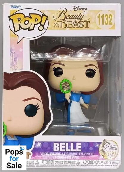 #1132 Belle (w/ Mirror) Disney Beauty & Beast - Box Damaged Funko POP - PopsforSale.co.uk