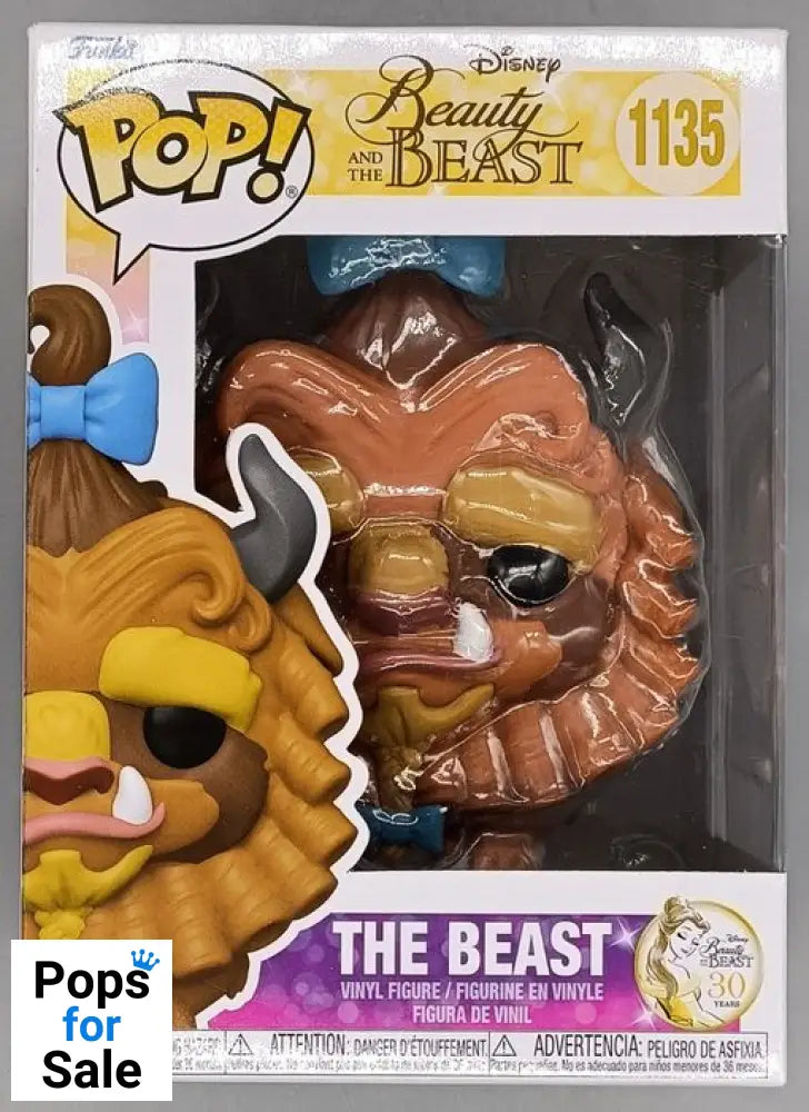 #1135 The Beast (w/ Curls) Disney Beauty & the Beast- Box Damaged Funko POP - PopsforSale.co.uk