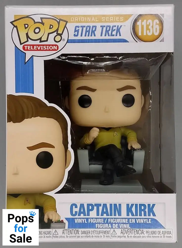 1136 Captain Kirk (in Chair) - Star Trek - Funko POP
