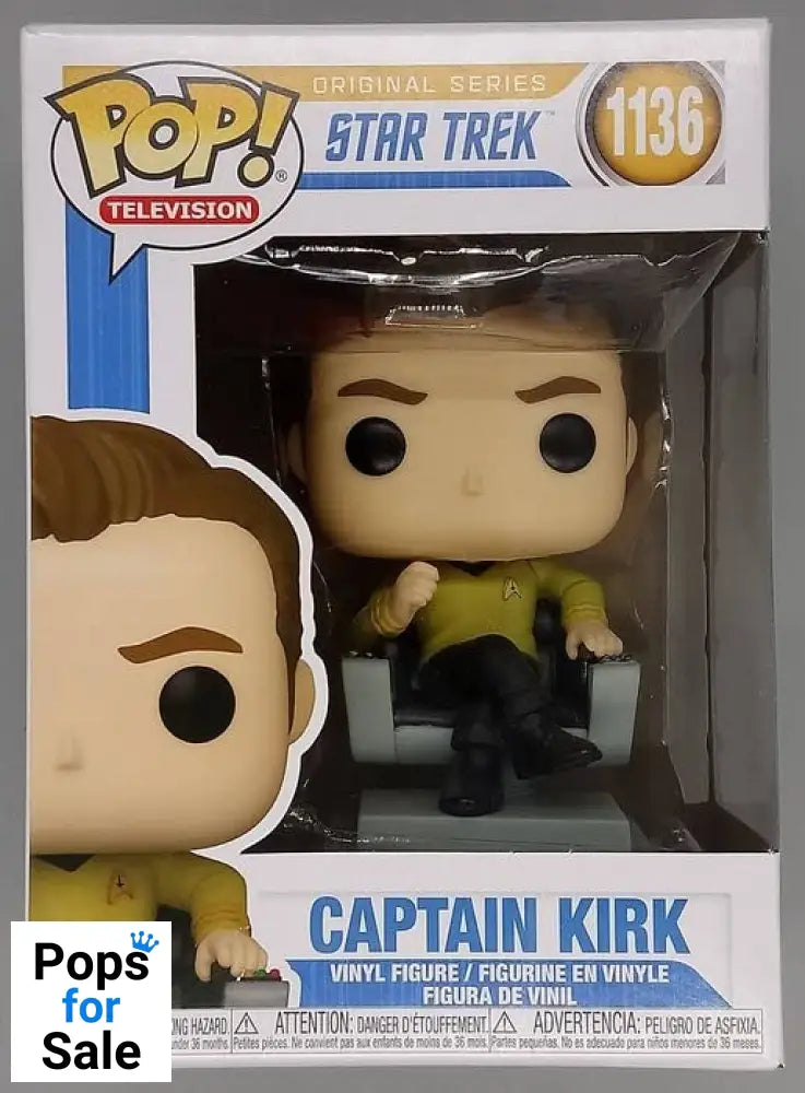 1136 Captain Kirk (in Chair) - Star Trek - Funko POP