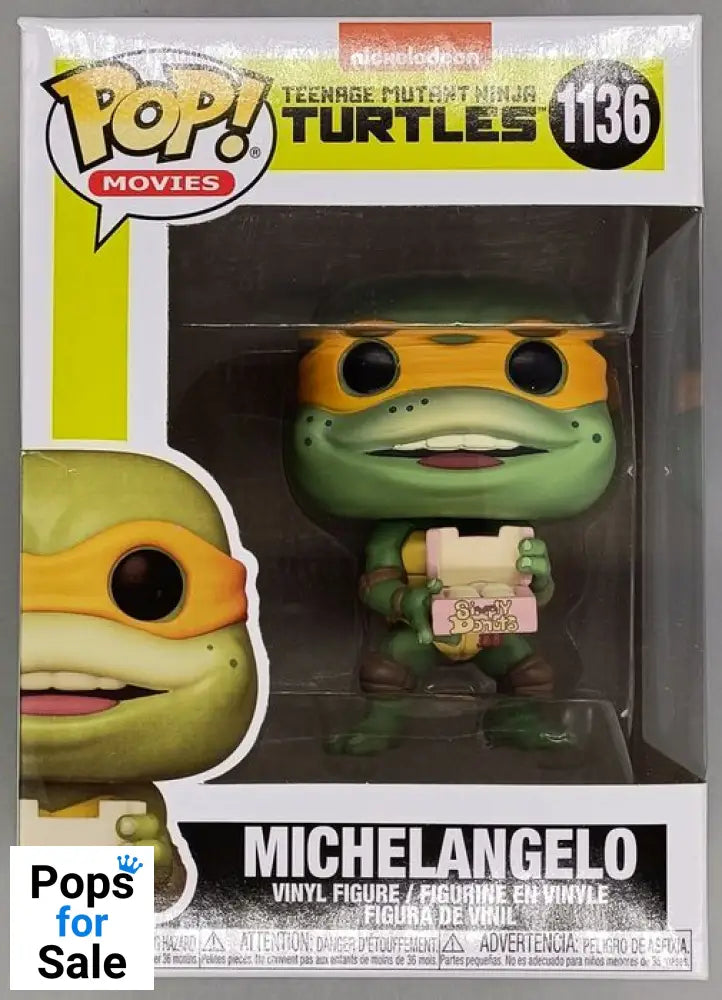 1136 Michelangelo - TMNT 2 - Funko POP - Box Damaged