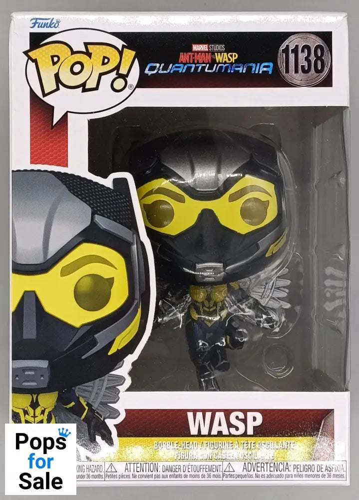 1138 The Wasp - Marvel Ant-Man Quantumania Funko POP - Box Damaged