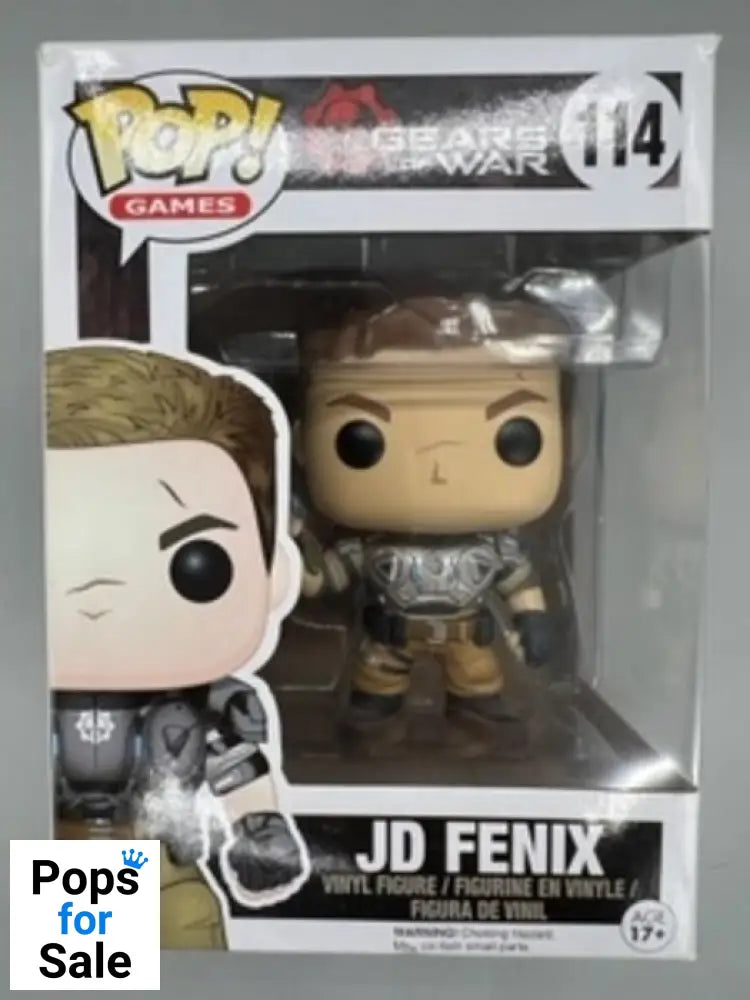 #114 JD Fenix - Gears of War - Funko POP - Box Damaged