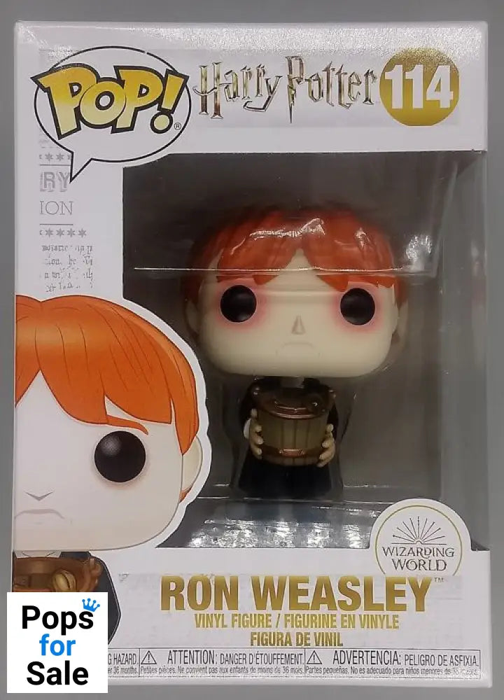 114 Ron Weasley (w/ Slugs) - Harry Potter Funko POP - Box Damaged
