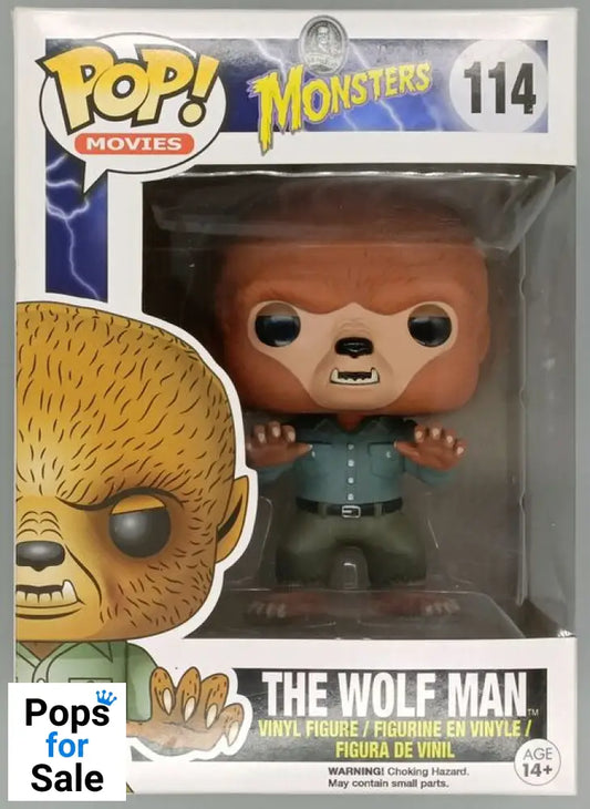 #114 The Wolf Man - Universal Monsters - Box Damaged Funko POP - PopsforSale.co.uk