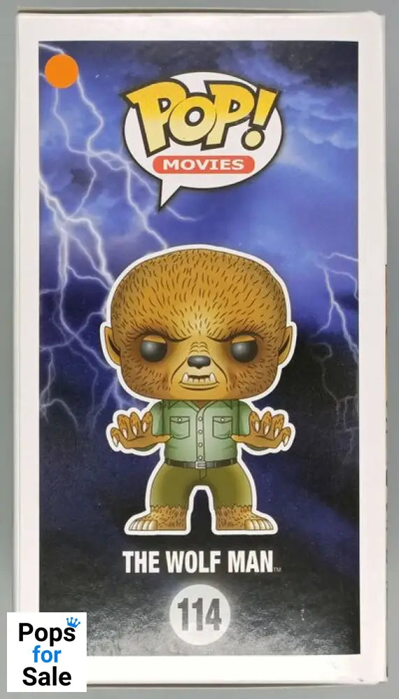 #114 The Wolf Man - Universal Monsters - Box Damaged Funko POP