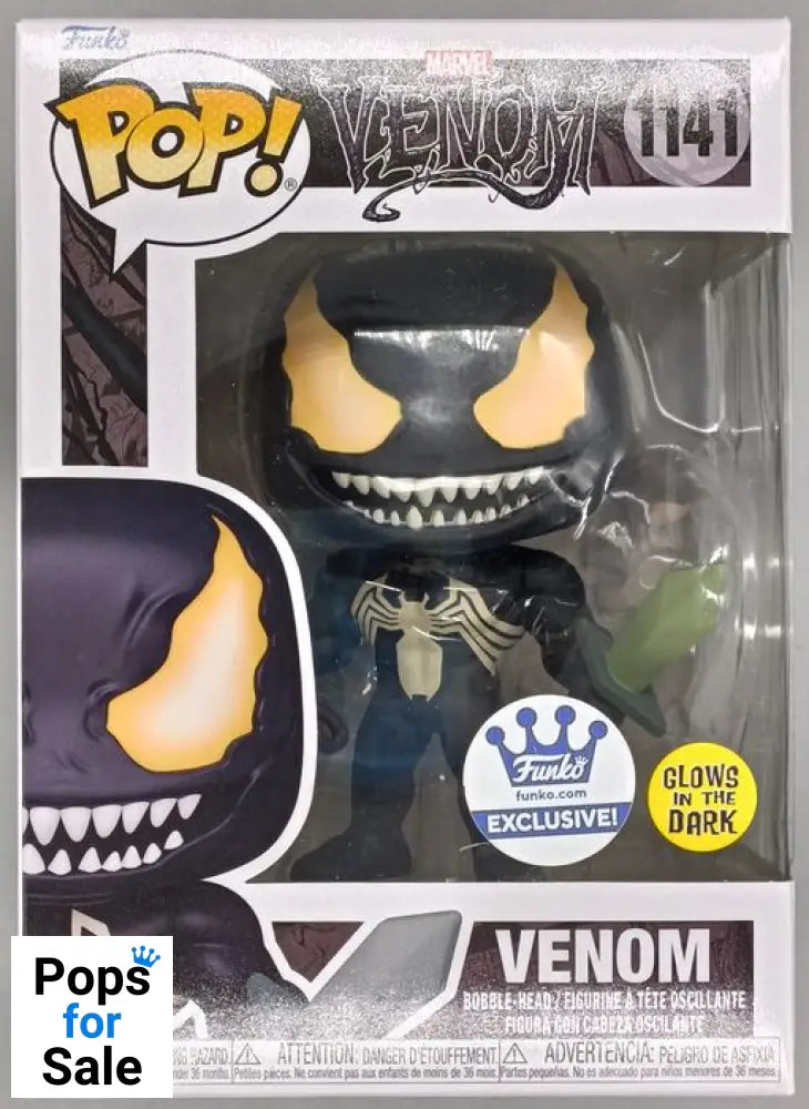 #1141 Venom (w/ Weapons) Glow Marvel Venom Funko POP