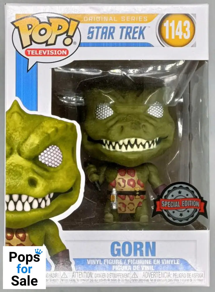 #1143 Gorn - Star Trek - Box Damaged Funko POP - PopsforSale.co.uk