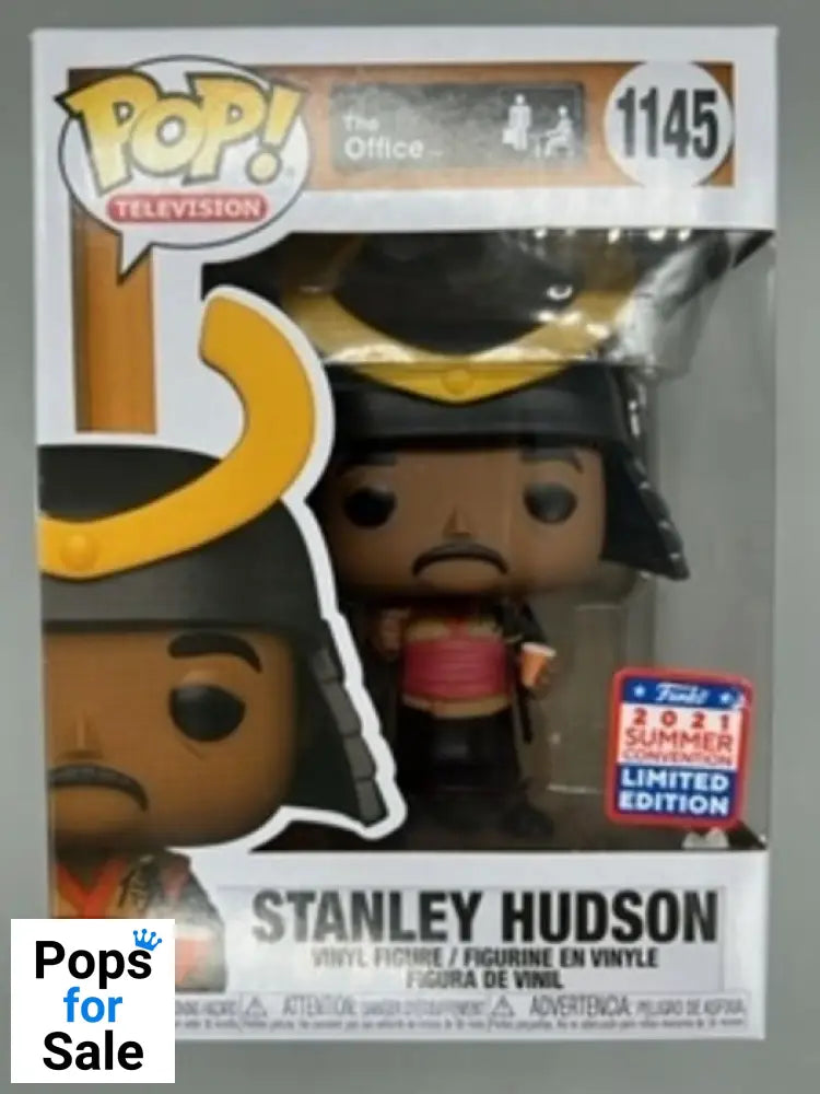 #1145 Stanley Hudson (Samurai) The Office 2021 Con - Box Damaged Funko POP - PopsforSale.co.uk