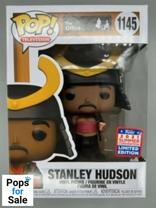 #1145 Stanley Hudson (Samurai) The Office 2021 Con - Box Damaged Funko POP