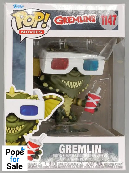 1147 Gremlin (w/ 3D Glasses) - Gremlins - Funko POP - Box Damaged